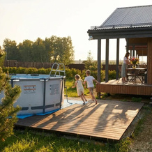 Dom s panoramnymi oknami s vykhodom na terrasu i baney na drovakh Private house, Shelkovo — photo 2