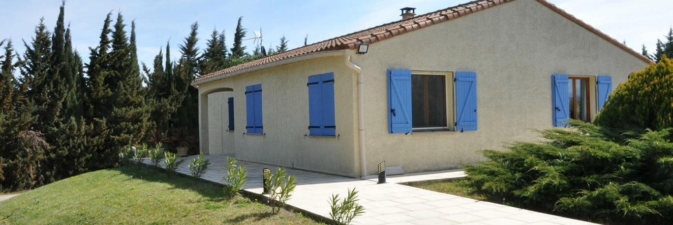 Luxury villa: with air conditioning heatable pool at the highest point of the village of Malviès, 马尔维耶 — 照片 1