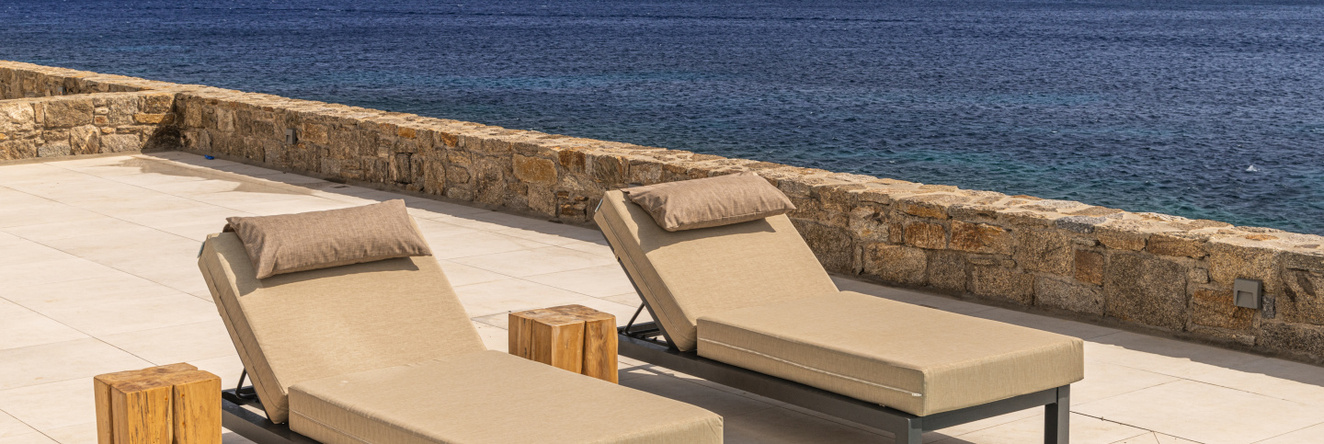 Вилла Myko Private Heated Pool On Beach, Орнос — фото 1