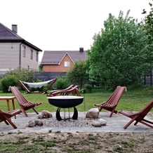 Uyutny S Kupelyyu, Saunoy I Kaminom Laundzh S Gamakom I Lezhakami Private house, Andreyevka — photo 4