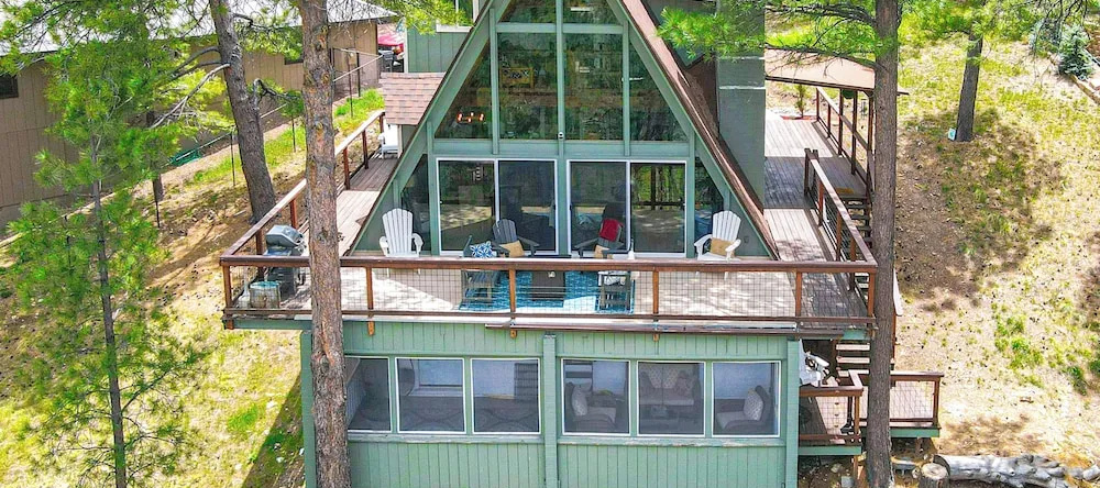 Flagstaff A-frame Cabin w/ Deck & Lovely Views!, Kachina Village — photo 1