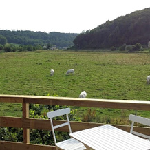 Cabane Perchée dans la prairie de l'ancien moulin, Valmont — photo 2