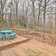 ~ 1 Mi to Lake: Secluded Poconos Home w/ Decks, 安德烈亚斯 — 照片 2