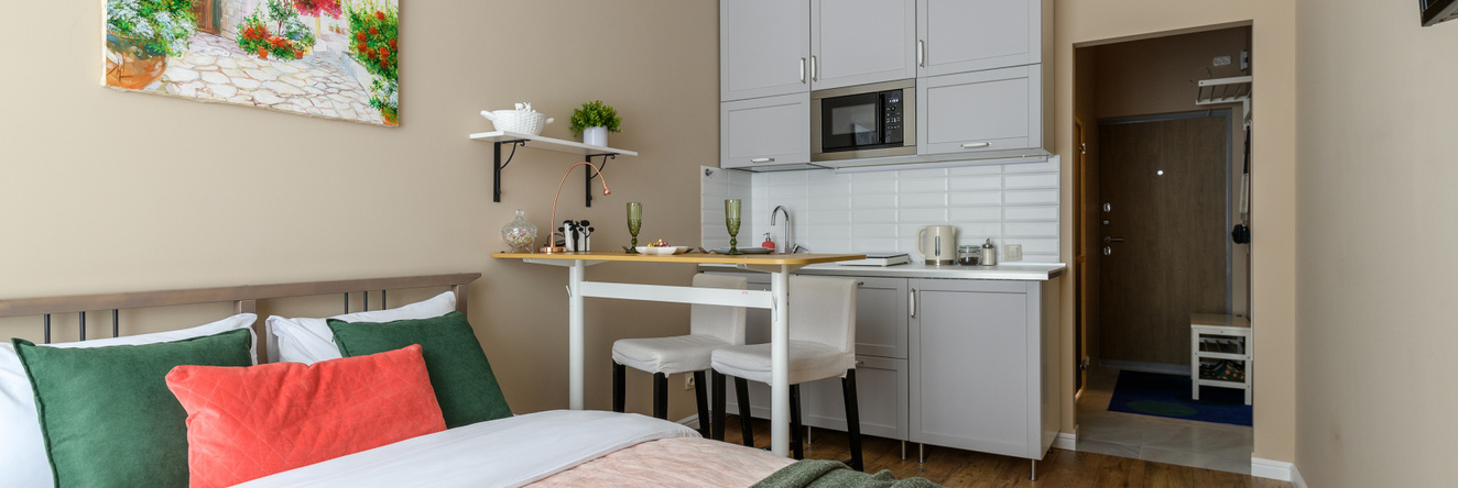 Uyutnaya Studiya V Zelenogorske Sredi Sosen Apartments, 泽列诺戈尔斯克 — 照片 1