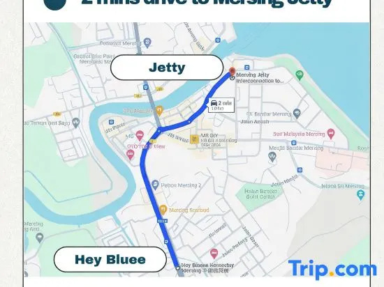 Heyblueee Homestay 5Min Jetty Netflix Games, Мерсинг — фото 1