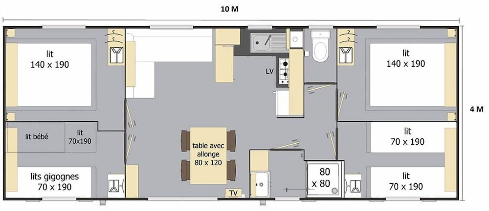 Camping L'évasion - Mobilhomes, 皮莱韦克 — 照片 1