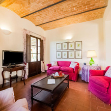 small village of beautiful apartments in the green Tuscan hills and olive groves, 泰里乔拉 — 照片 2