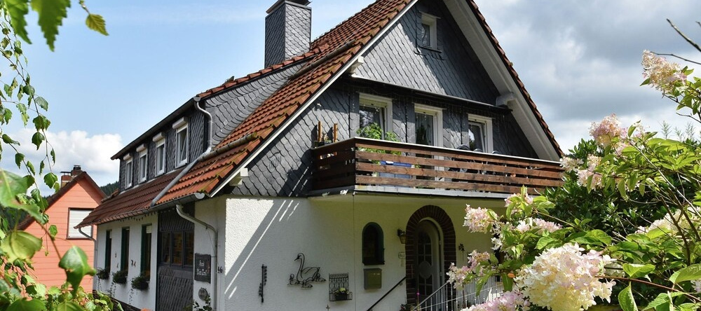 Flat for 10 People With a Large Conservatory at the Edge of the Forest in the Harz Region, Wildemann — photo 1