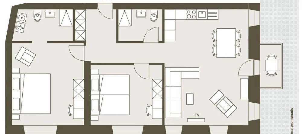 Family Suite Baden in Baden, 巴登 — 照片 1