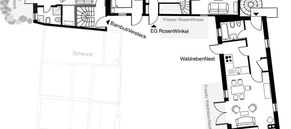 Old Town Hall Apartment in Baden-wurttemberg, Weilmuenster — photo 1