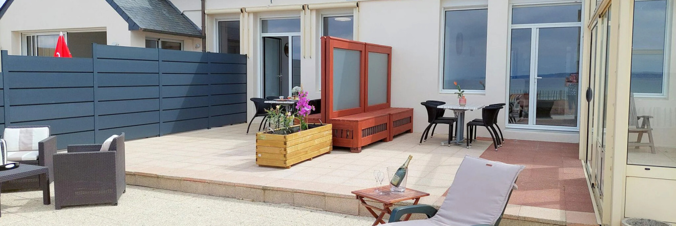 Apartment in excellent location, direct access to the beach, Plonévez-Porzay, 普洛内韦波尔宰 — 照片 1