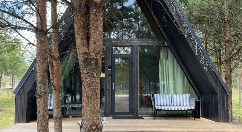 Гостевой Дом A-Frame 40 С Панорамным Остеклением, Красный Огорок — фото 1
