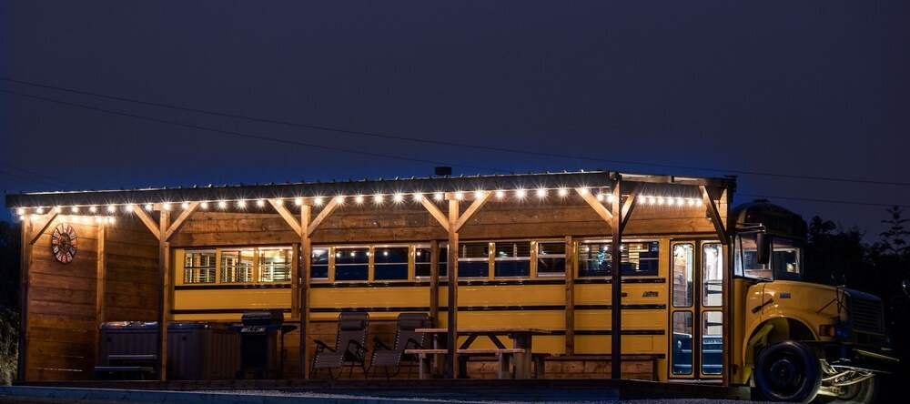American School Bus - Blossom Farm, Тирс-Кросс — фото 1