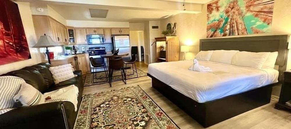 SU15, Spacious studio with full kitchen, dining table and rock patio overlooking Lake Ouachita. by RedAwning, 艾达山 — 照片 1